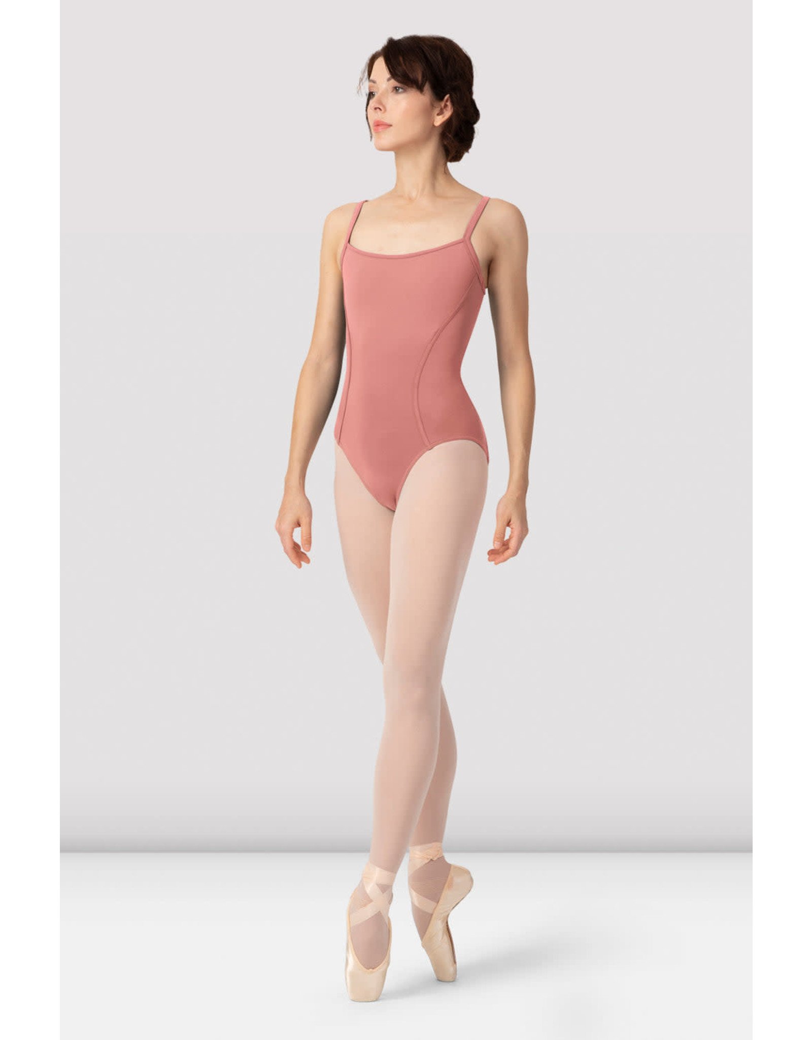 Mesh Surplice Back Camisole Leotard