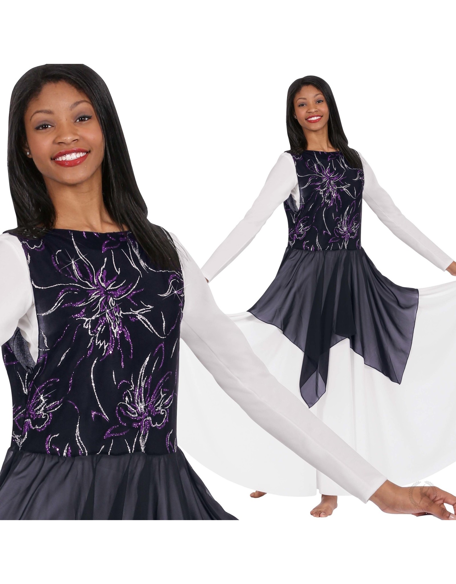 Eurotard Adult Opulent Orchid Overlay (13858) DISCONTINUED