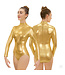 Eurotard Metallic Mock Neck Long Sleeve Leotard (19131)