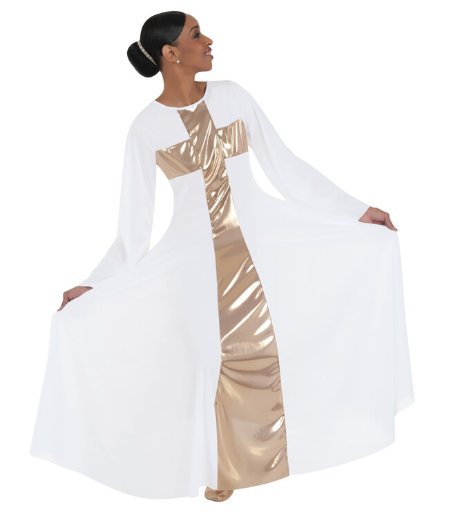 Body Wrappers Adult Praise Cross Long Dress (620)