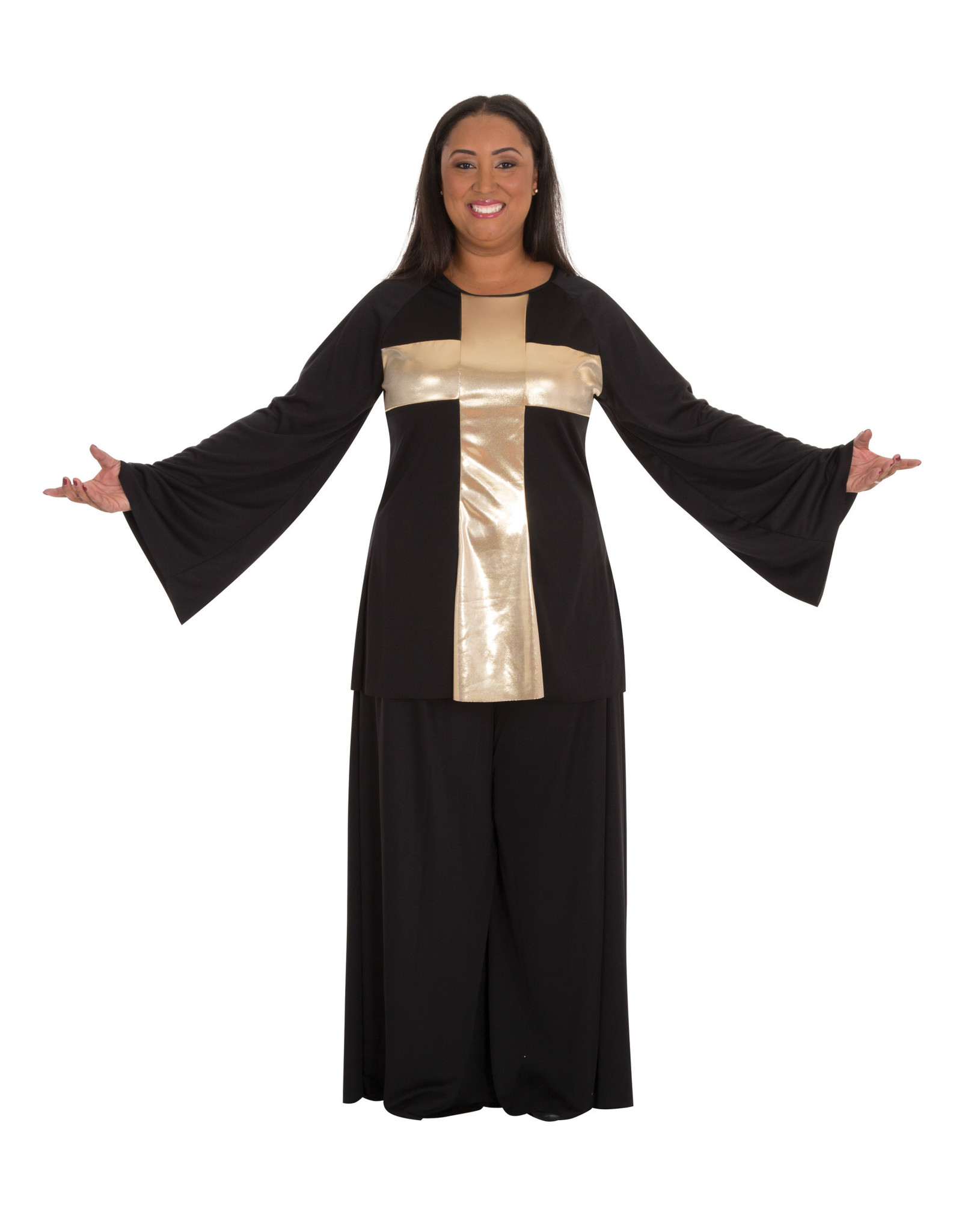 Body Wrappers Adult Plus Praise Cross Pullover (621XX)
