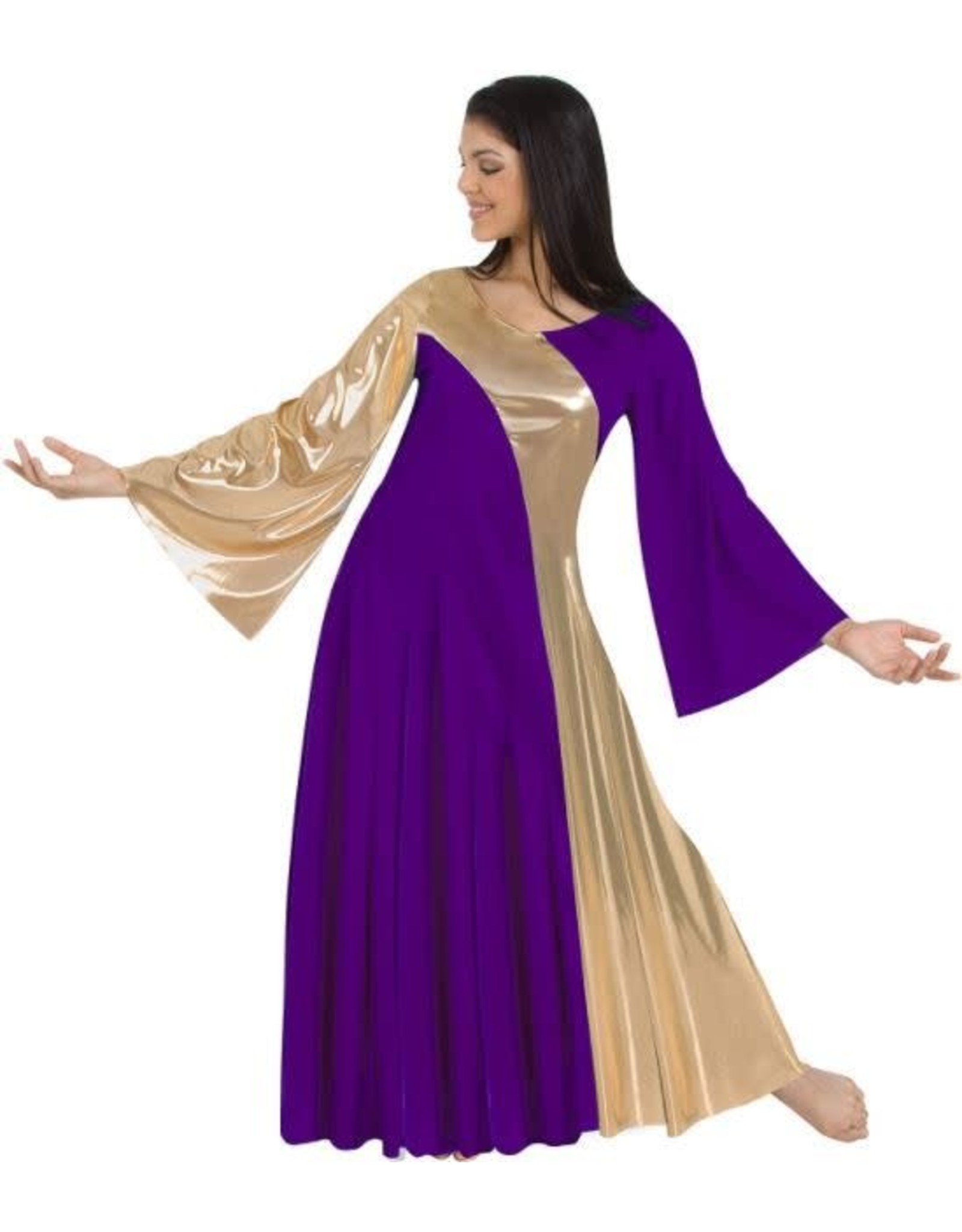 Body Wrappers Child Asymmetrical Bell Dress (0592) (Dsicontinued)