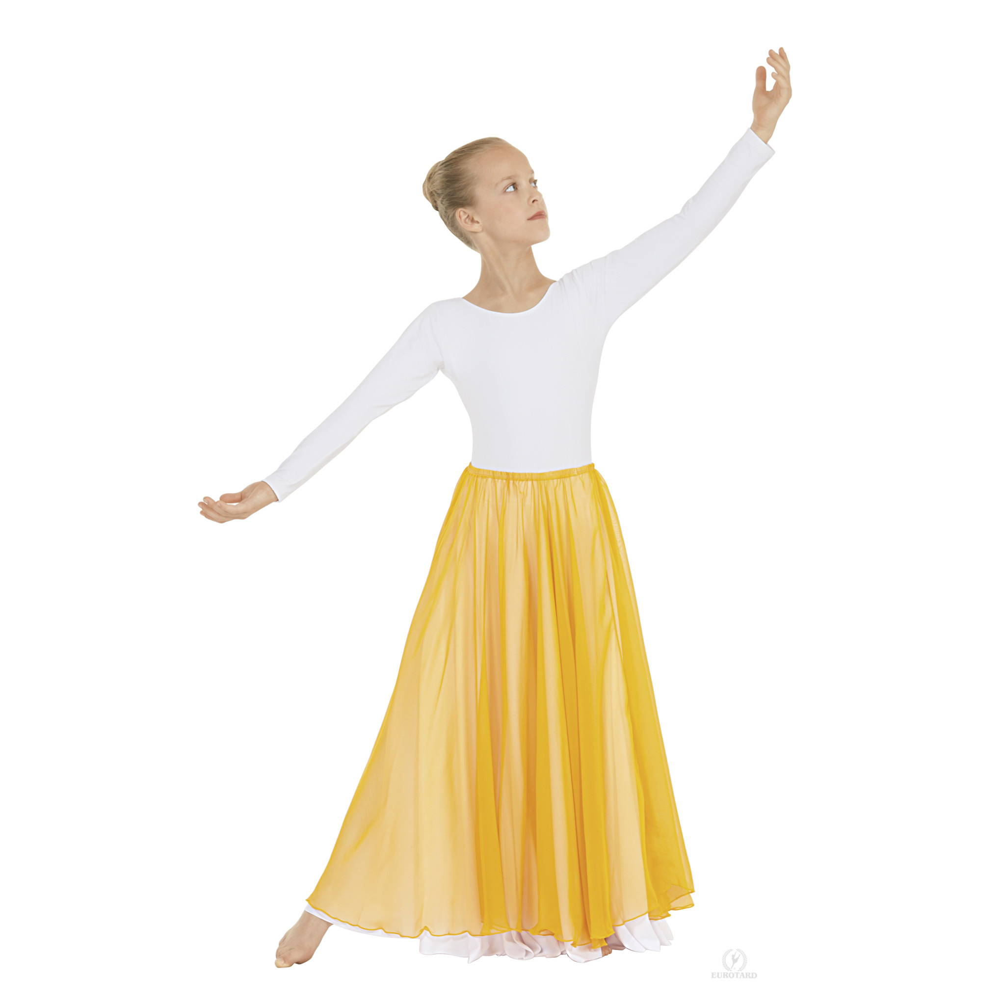 Yellow Chiffon Skirt