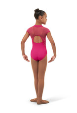 Bloch / Mirella Flower Vine Zip Front Cap Sleeve Leotard (CL4632)