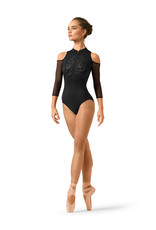 Bloch / Mirella Zip Front Camo 3/4 Sleeve Leotard (L4326)