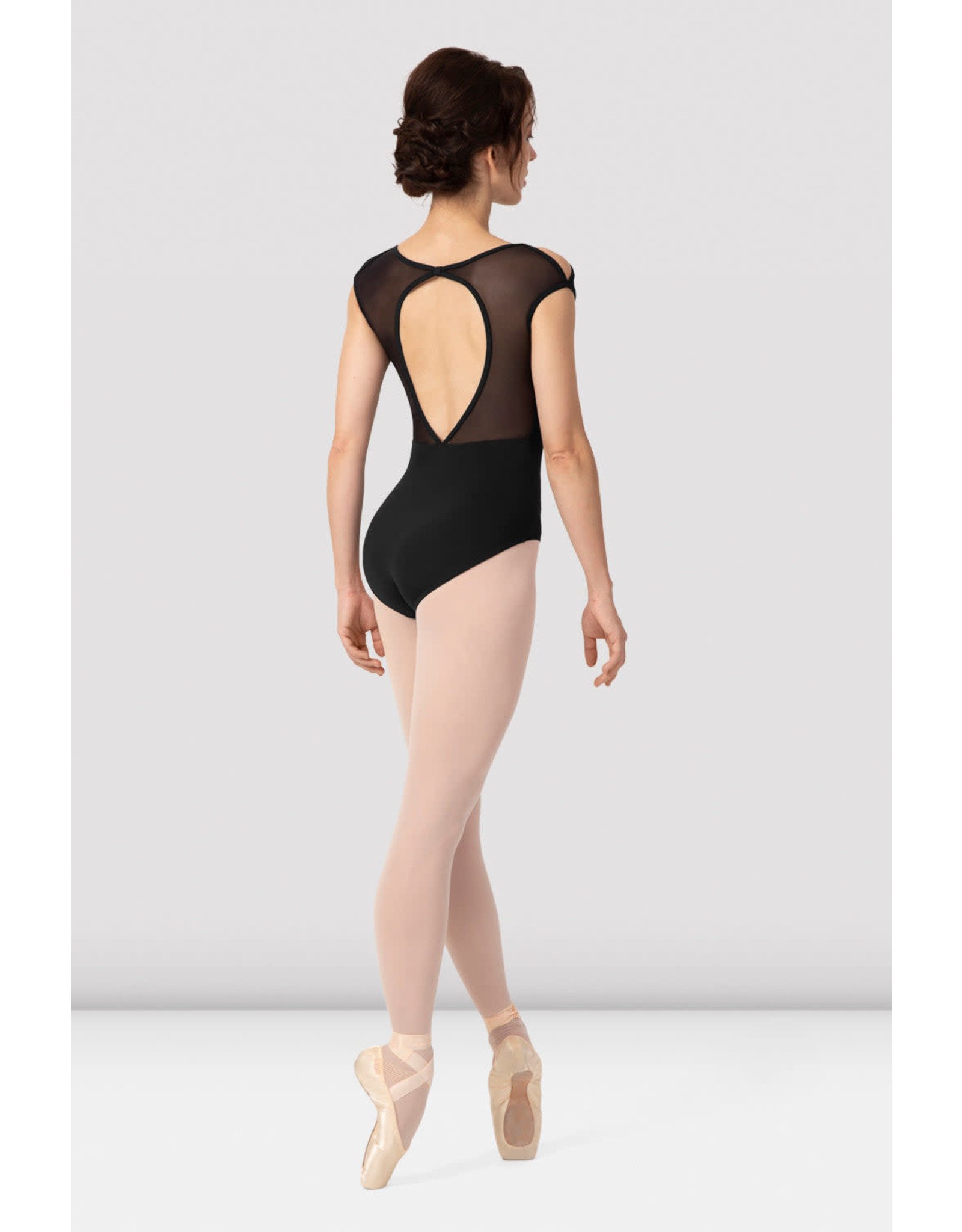 Bloch / Mirella V-Neck Open Back Cap Sleeve Leotard (L9552B)