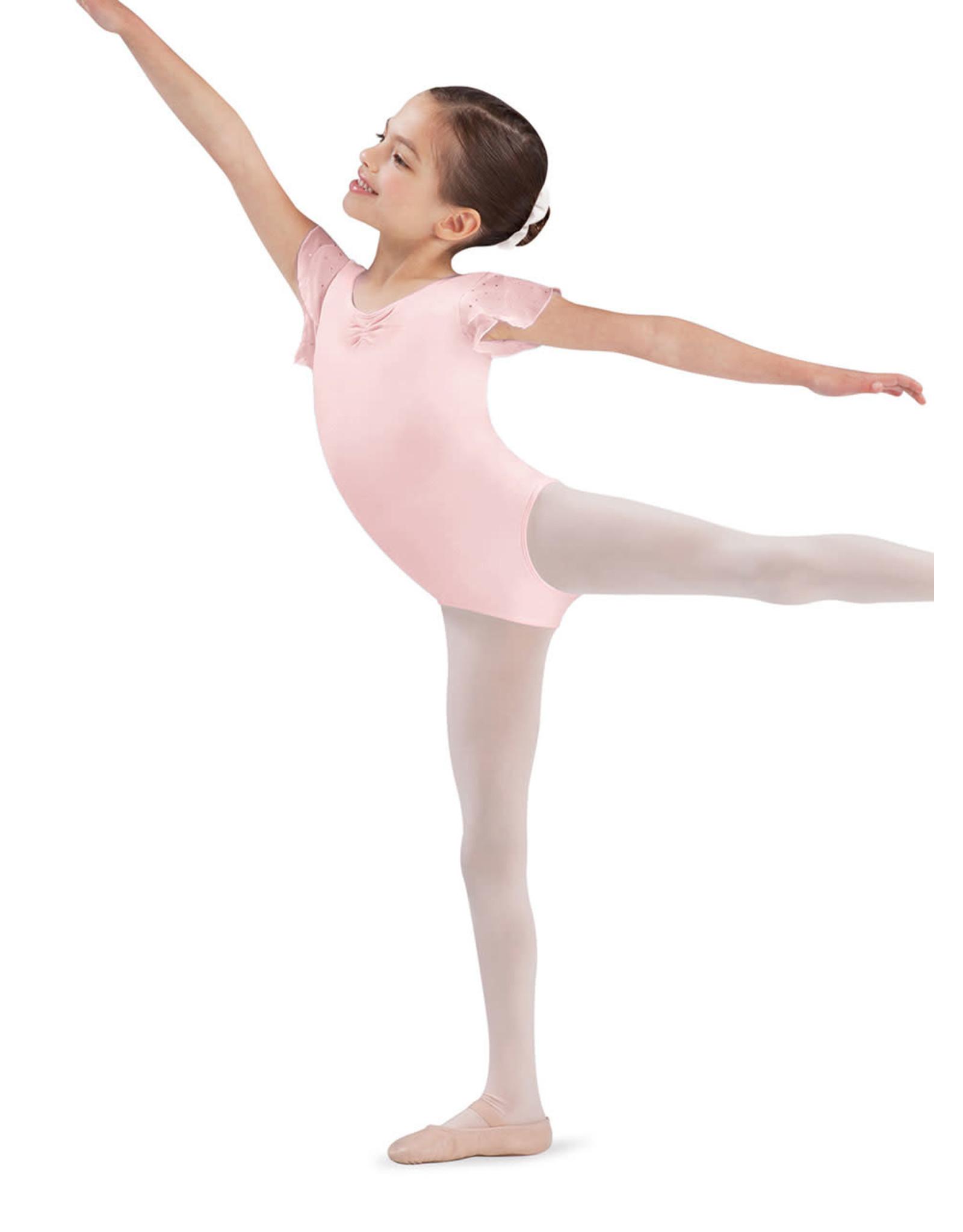 Bloch / Mirella Flutter Sleeve Leotard with Sequins (CL3732)