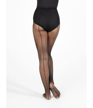 Body Wrappers Child TotalSTRETCH Seamed Rhinestone Fishnet Tights (C64)