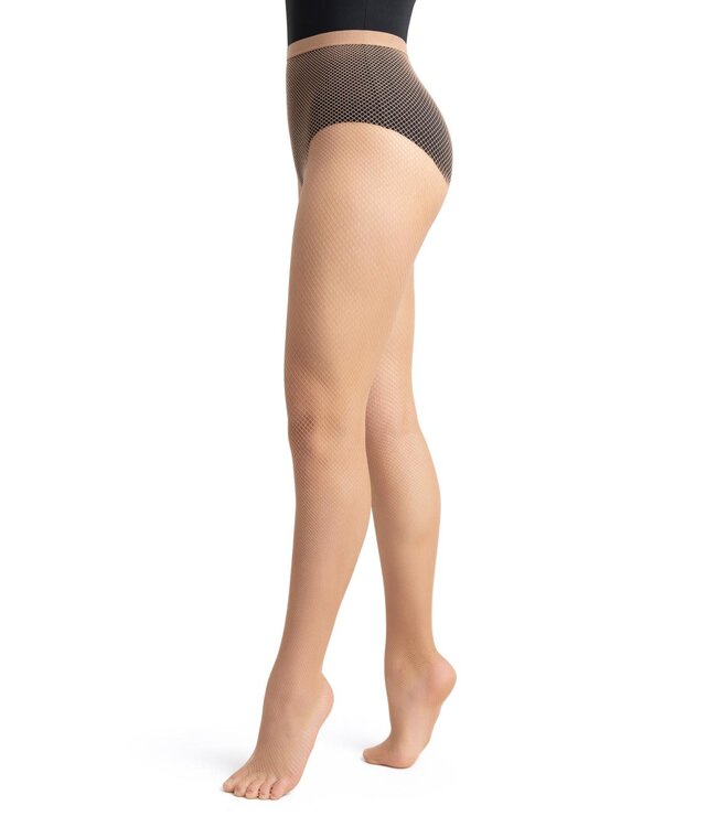 Capezio / Bunheads Child Studio Basic Seamless Fishnet Tights (3407C) - 8-12