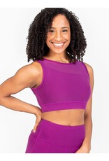 Body Wrappers Recycled Poly Double Layer Bra Top with Mesh (31811)