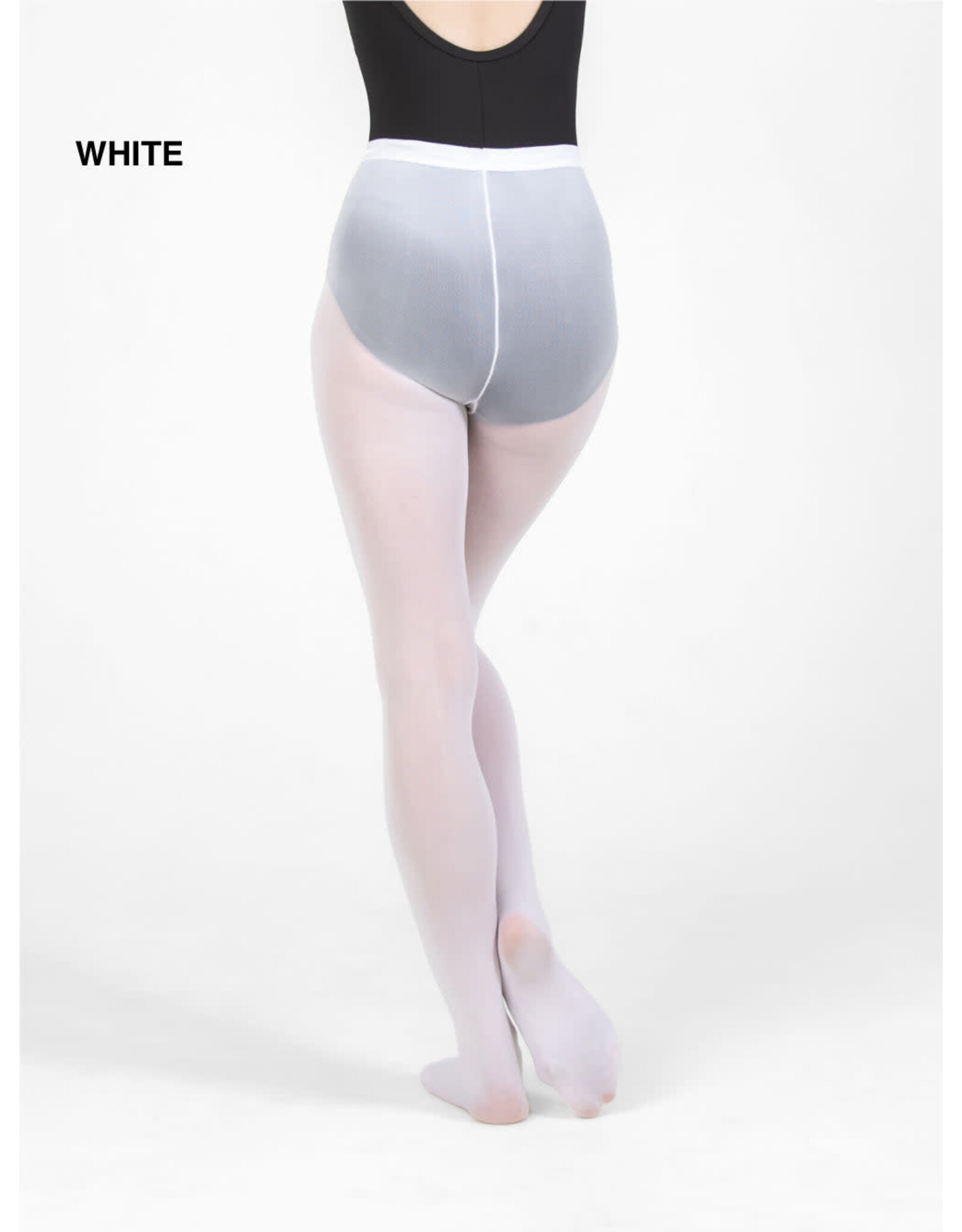 Body Wrappers Plus Size Basic Woman's Footed Tights (A30X) - Stage Center