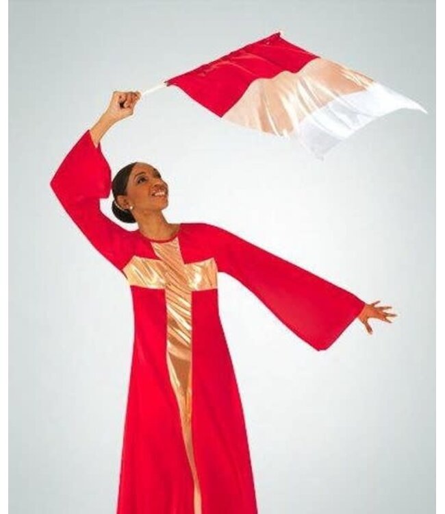 Body Wrappers Adult Plus Praise Cross Long Dress (620XX)