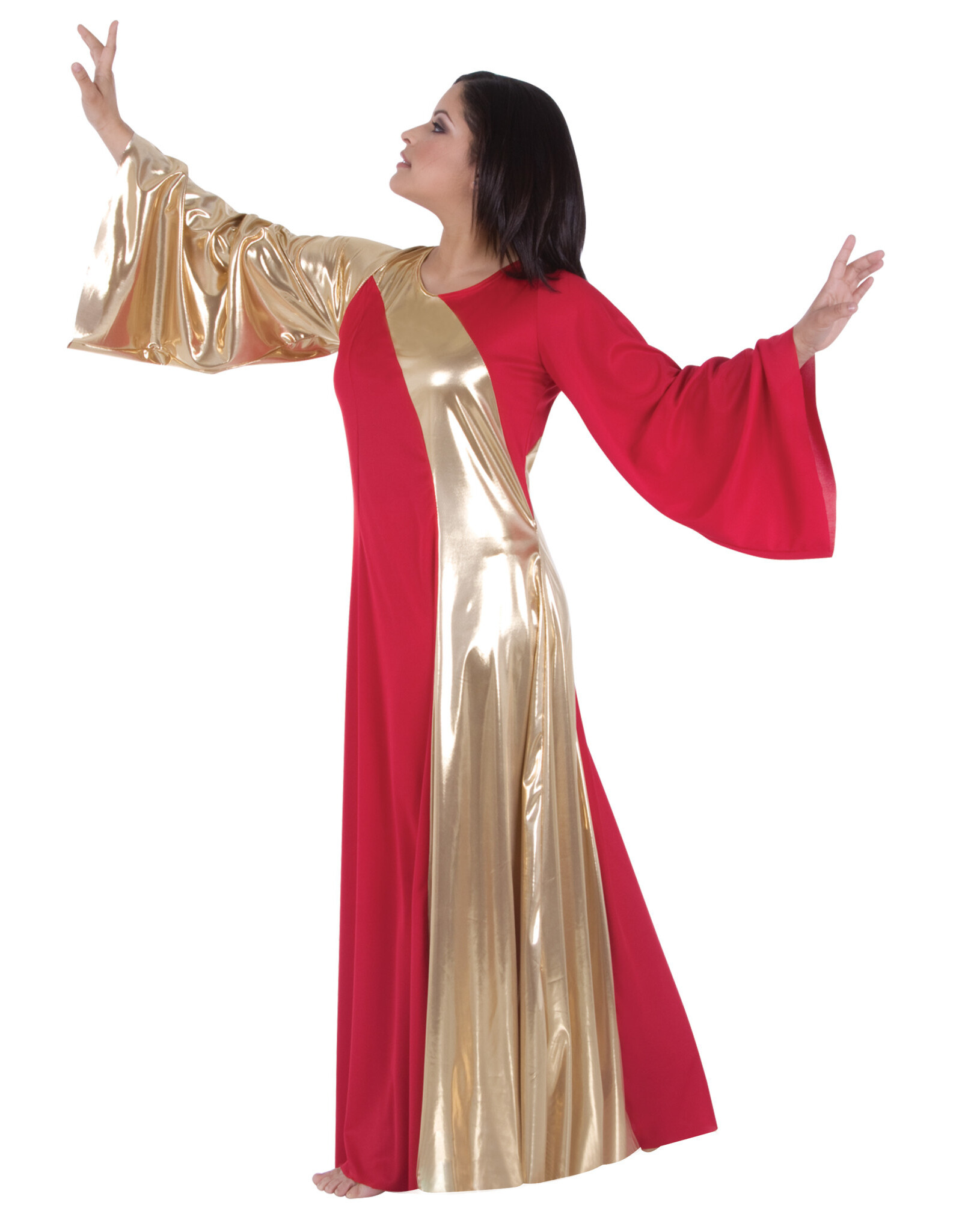 Body Wrappers Child Asymmetrical Bell Dress (0592) (Dsicontinued)