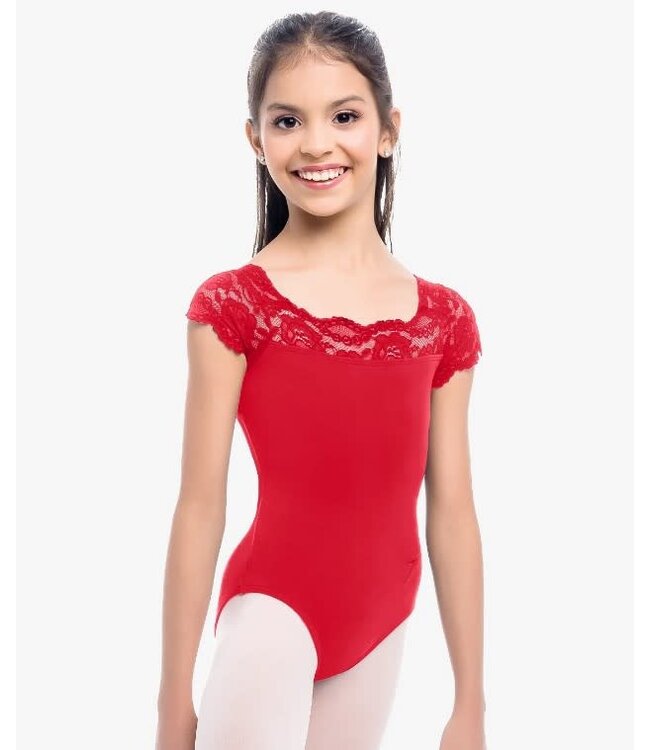 So Danca Tilly Cap Sleeve Leo w/ Lace (SL17)