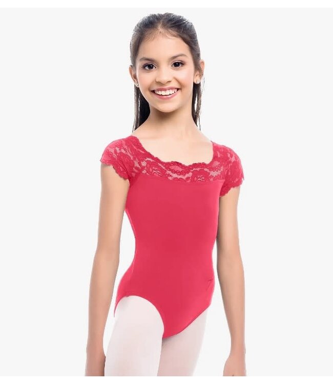 So Danca Tilly Cap Sleeve Leo w/ Lace (SL17)
