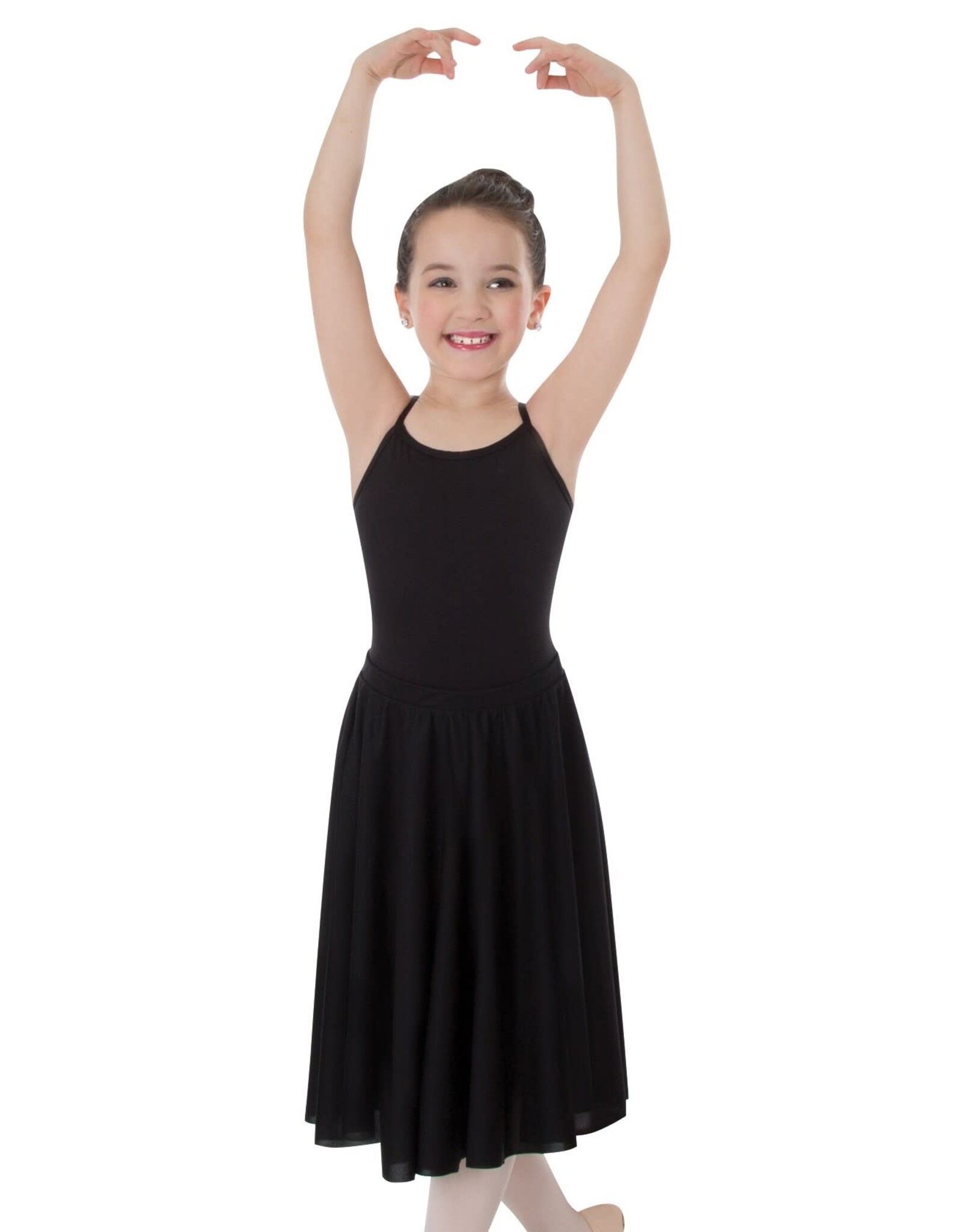 Body Wrappers Girls Dance Below-The-Knee Circle Skirt (0511)