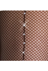 Body Wrappers Child TotalSTRETCH Seamed Rhinestone Fishnet Tights (C64)