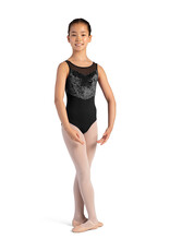 Bloch / Mirella Velvet Bodice Paneled Tank Leotard (CL1027) (Discontinued)