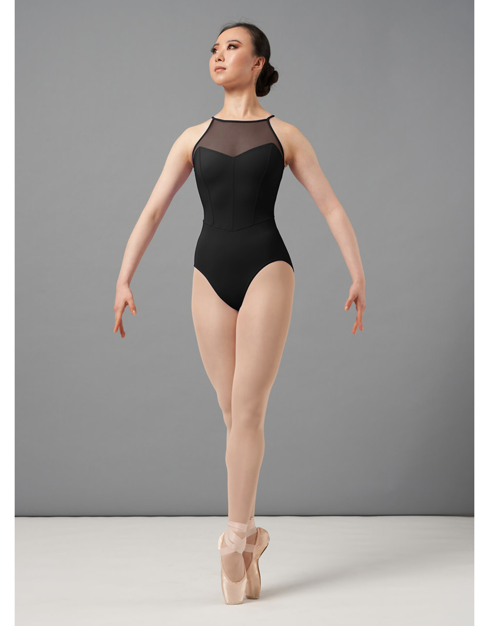 Bloch / Mirella Chevron Rib Halter Leotard (M3108LM)