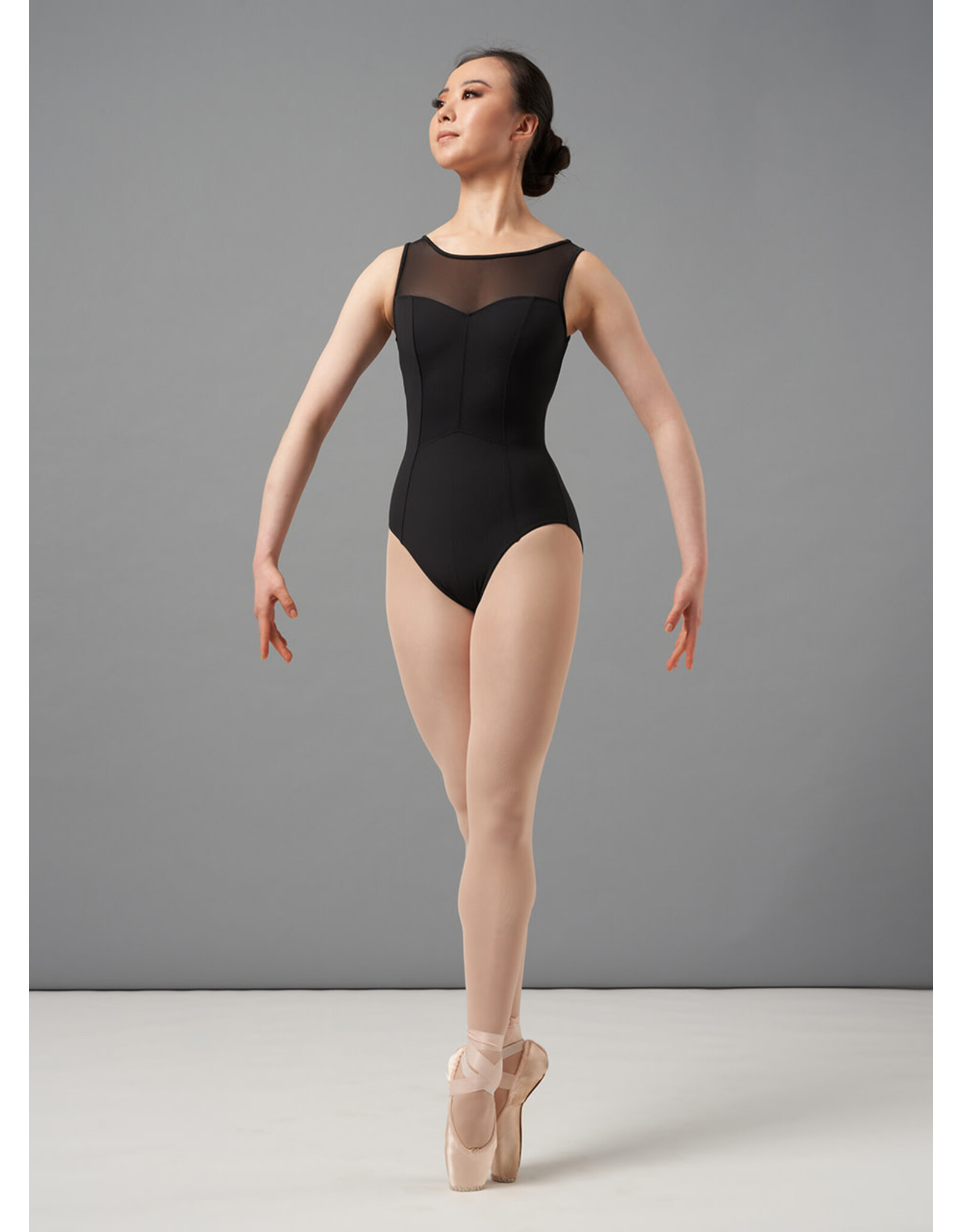 Bloch / Mirella Chevron Rib Mesh Tank Leotard (M3109LM)