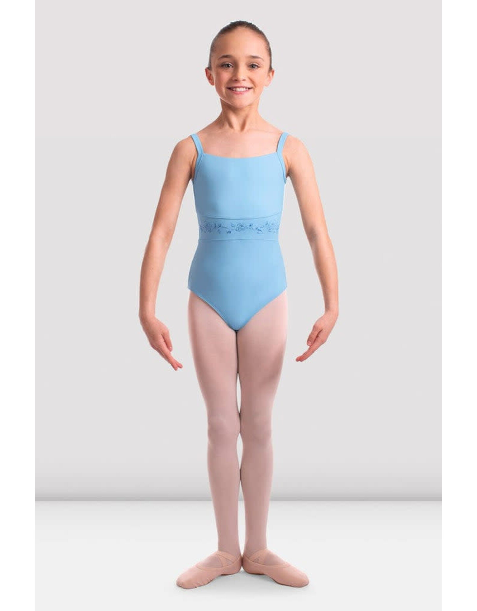 Bloch / Mirella Scoop Neck Embroidered Camisole Leotard (CL2377) DISCONTINUED