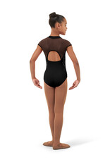 Bloch / Mirella Flower Vine Zip Front Cap Sleeve Leotard (CL4632)