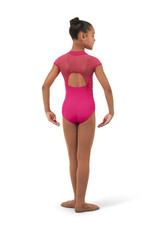 Bloch / Mirella Flower Vine Zip Front Cap Sleeve Leotard (CL4632)