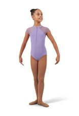 Bloch / Mirella Flower Vine Zip Front Cap Sleeve Leotard (CL4632)