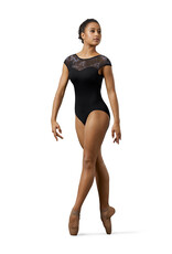 Bloch / Mirella Boat Neck Watercolor Cap Sleeve Leotard (M5098LM)