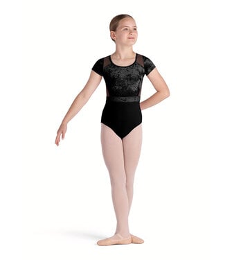 Bloch / Mirella Amelia Scoop Neck Cross Back Cap Sleeve Leotard (CL5282)