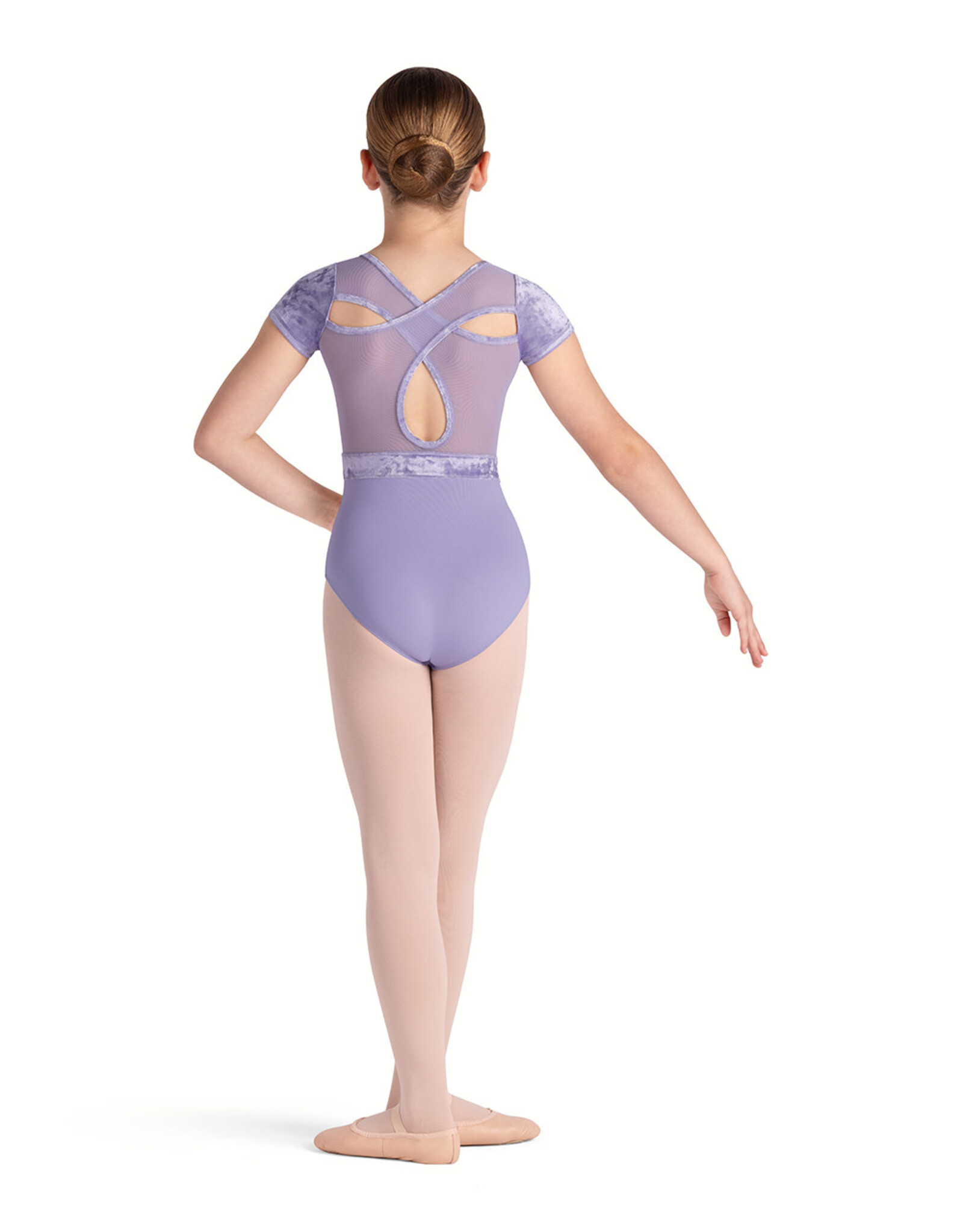 Bloch / Mirella Amelia Scoop Neck Cross Back Cap Sleeve Leotard (CL5282)