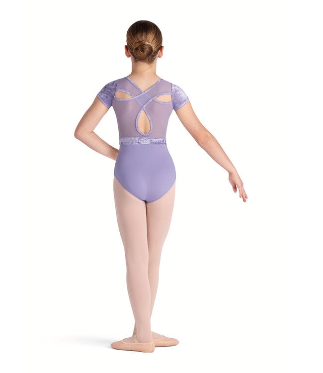 Bloch / Mirella Amelia Scoop Neck Cross Back Cap Sleeve Leotard (CL5282)