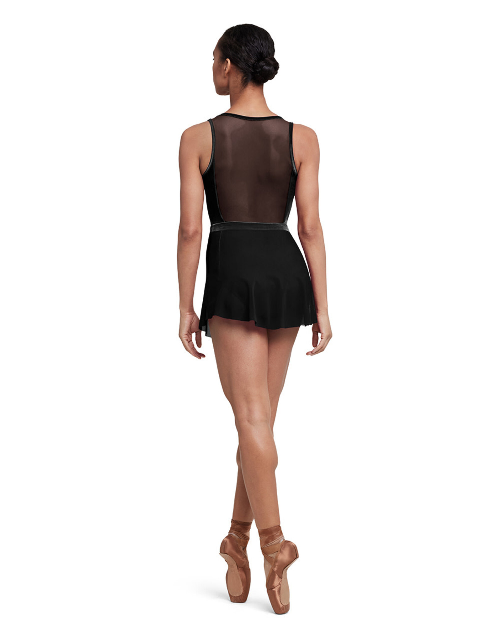 Bloch / Mirella Avery Velvet Waistband Mesh Pull On Skirt (R5201)