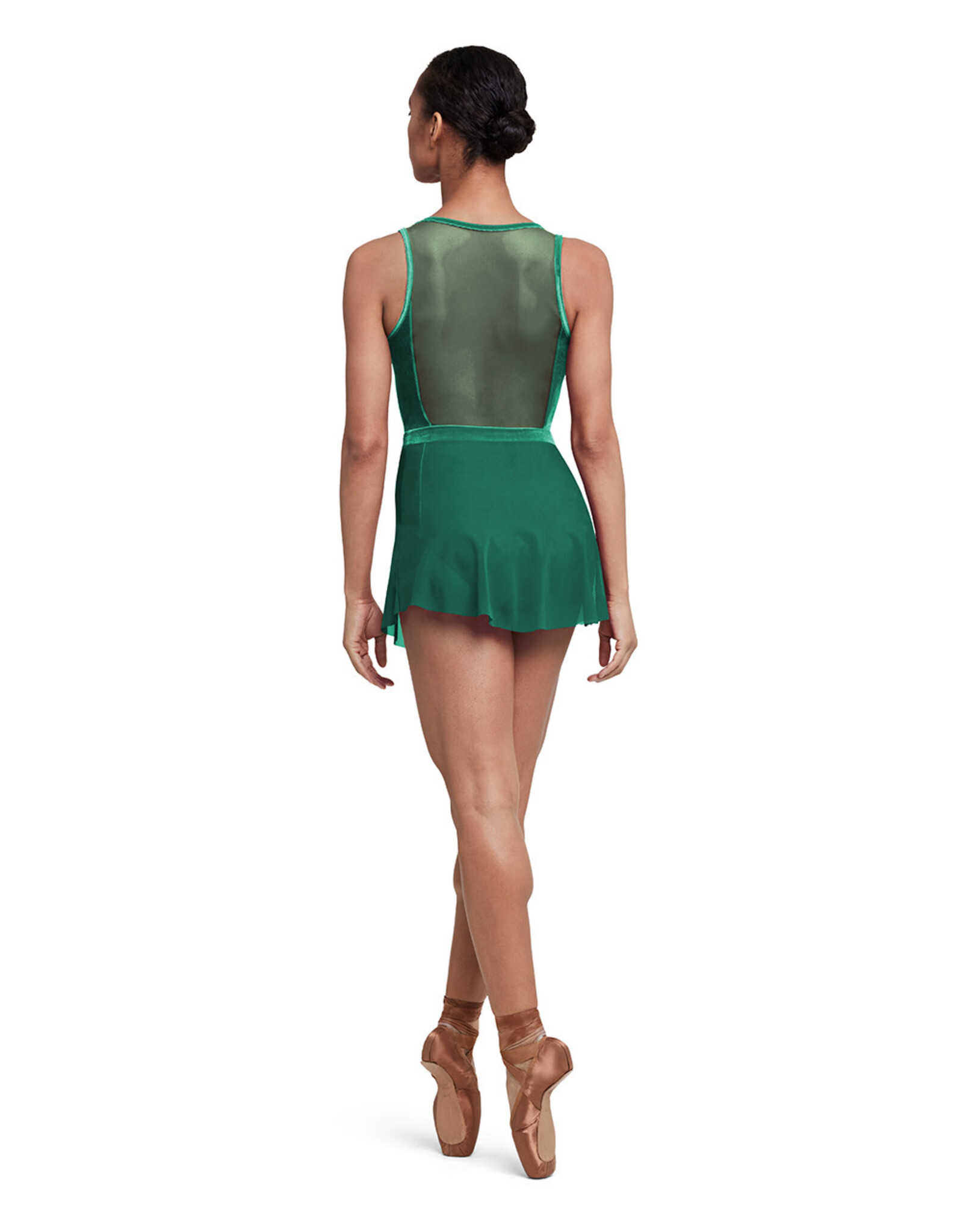 Bloch / Mirella Avery Velvet Waistband Mesh Pull On Skirt (R5201)