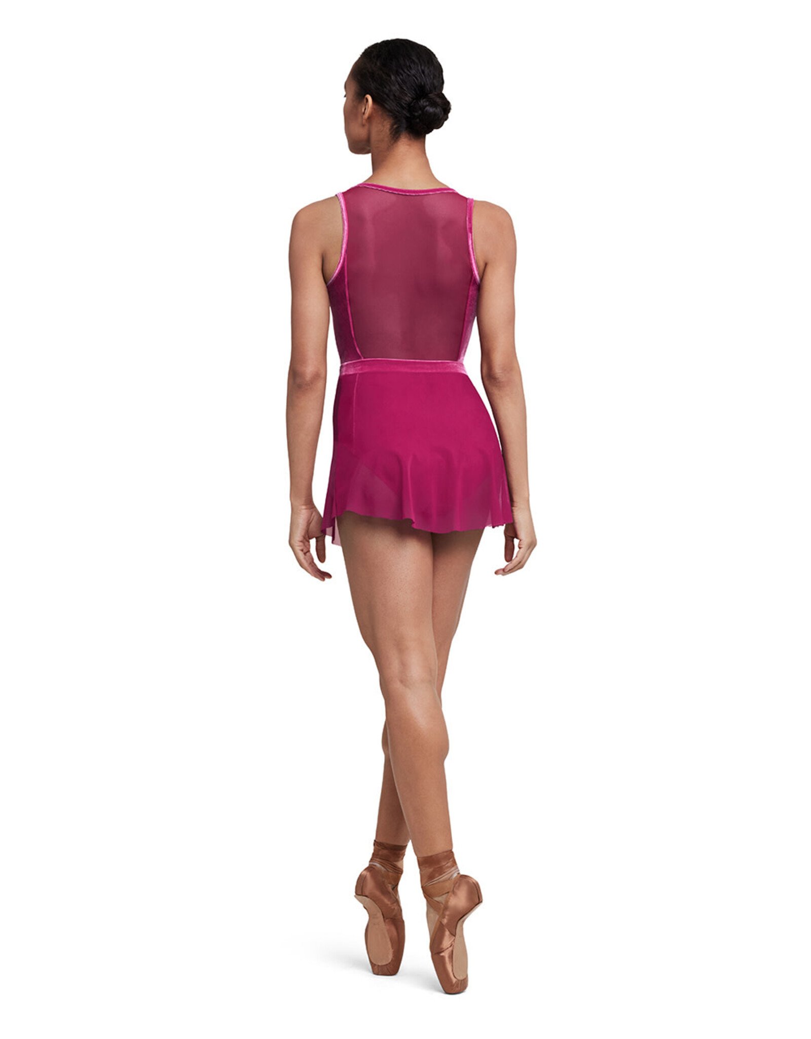 Bloch / Mirella Avery Velvet Waistband Mesh Pull On Skirt (R5201)