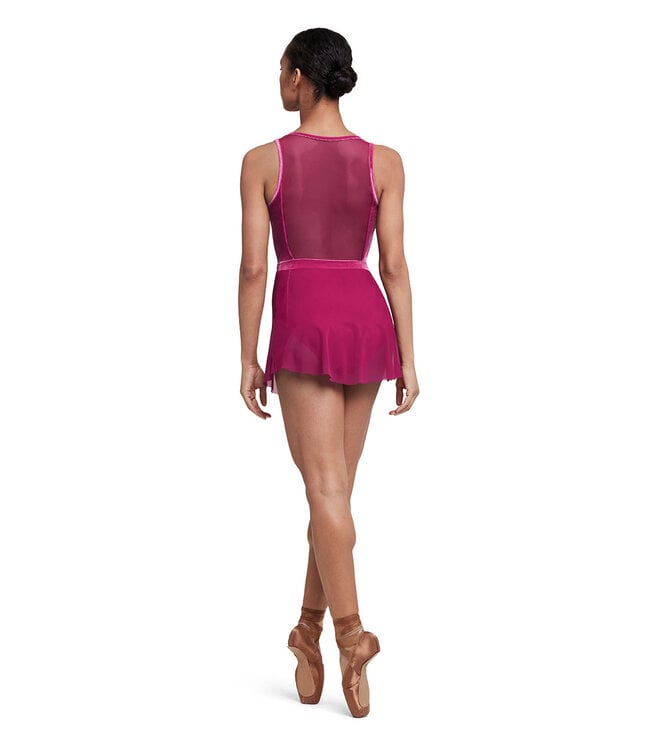 Bloch / Mirella Avery Velvet Waistband Mesh Pull On Skirt (R5201)
