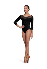 Bloch / Mirella Indy Scoop Neck Velvet 3/4 Sleeve Leotard (L5236)