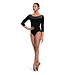 Bloch / Mirella Indy Scoop Neck Velvet 3/4 Sleeve Leotard (L5236)