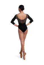Bloch / Mirella Indy Scoop Neck Velvet 3/4 Sleeve Leotard (L5236)
