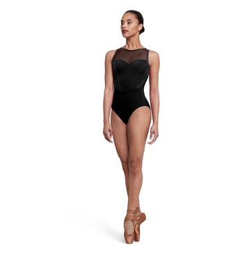 Bloch / Mirella Sofia High Neck Velvet Tank Leotard (L5685)
