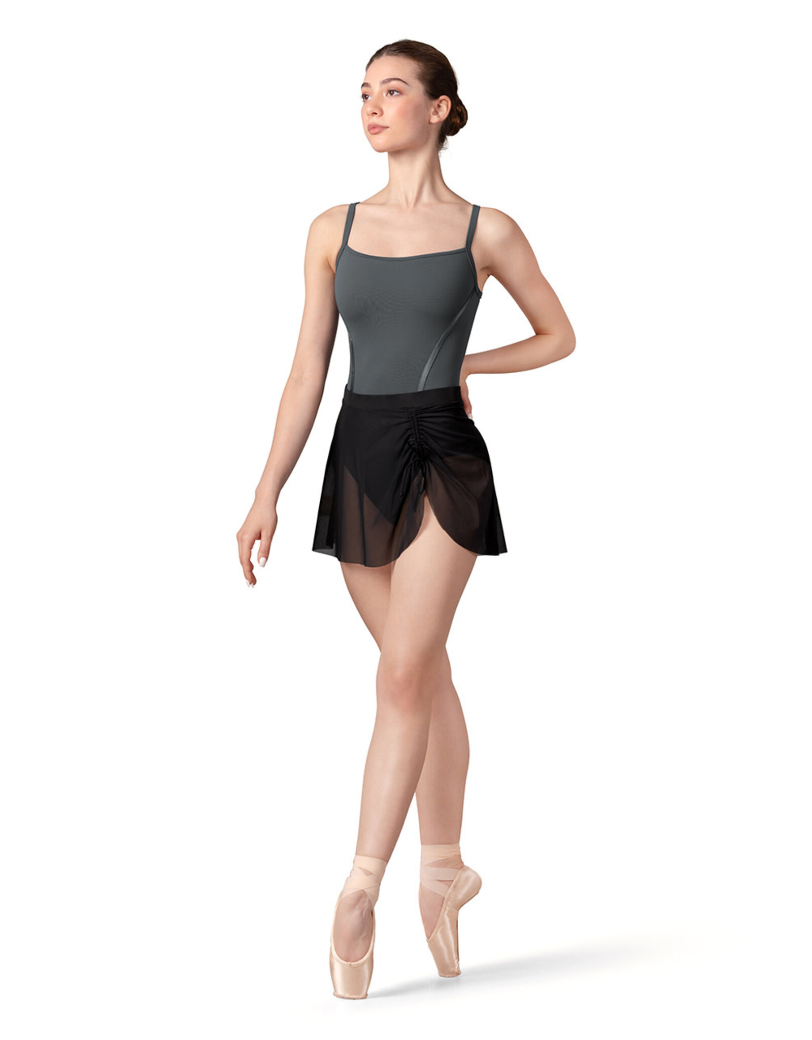 Bloch / Mirella Nicky Mesh Pull On Skirt With Gather (R9221)