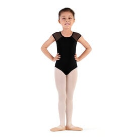 Bloch / Mirella Raffie Weave Detail Cap Sleeve Leotard (CL9282)