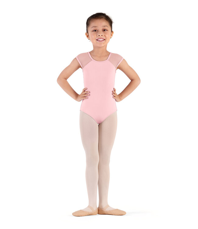 Bloch / Mirella Raffie Weave Detail Cap Sleeve Leotard (CL9282)