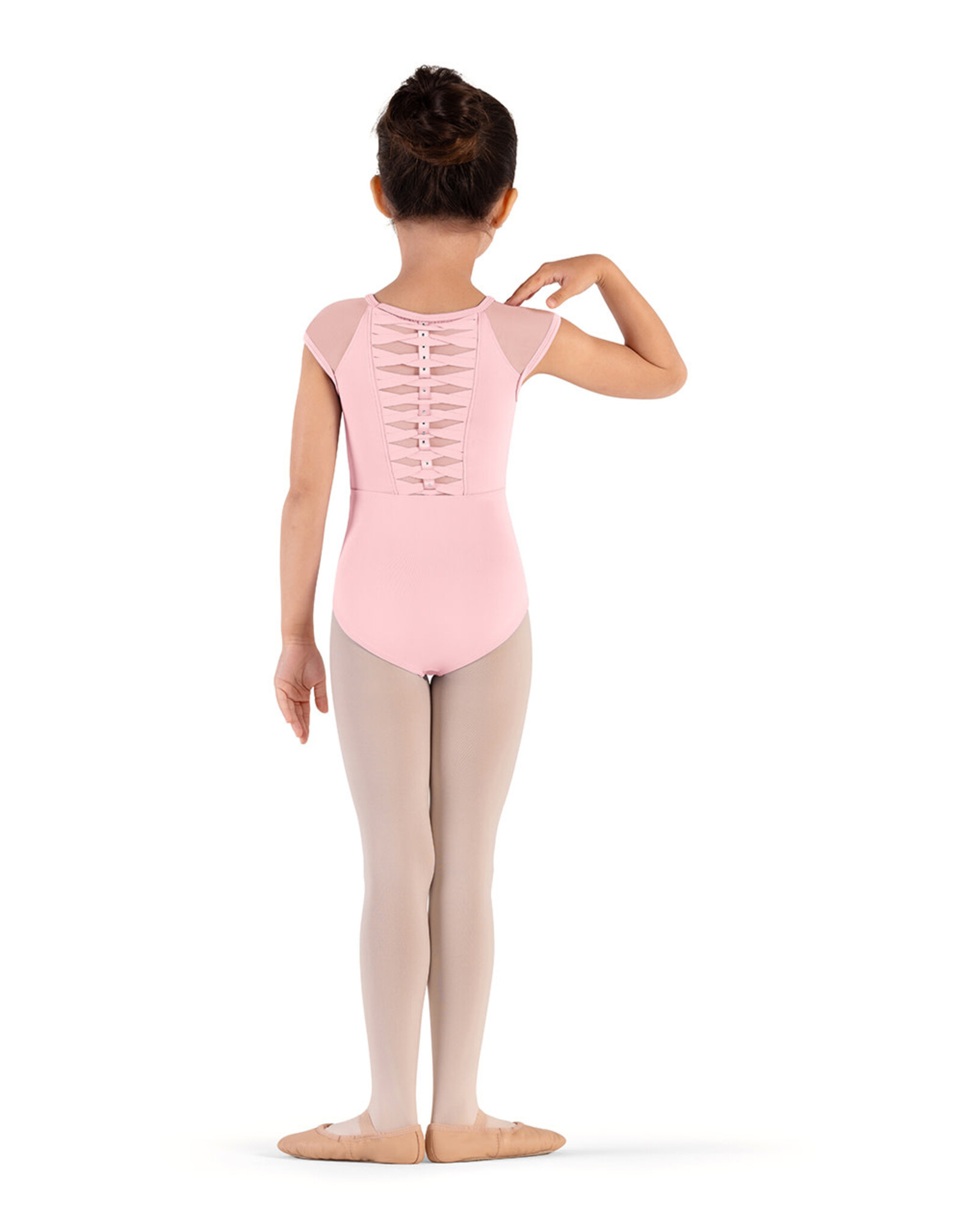 Bloch / Mirella Raffie Weave Detail Cap Sleeve Leotard (CL9282)