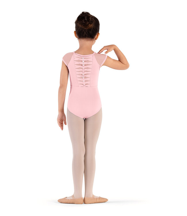 Bloch / Mirella Raffie Weave Detail Cap Sleeve Leotard (CL9282)