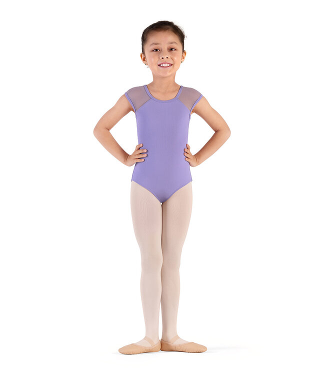 Bloch / Mirella Raffie Weave Detail Cap Sleeve Leotard (CL9282)