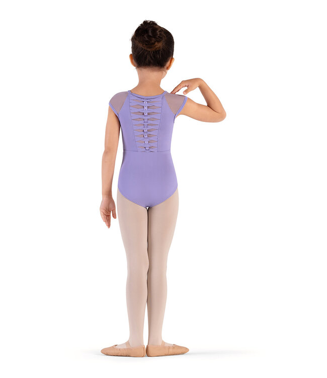 Bloch / Mirella Raffie Weave Detail Cap Sleeve Leotard (CL9282)