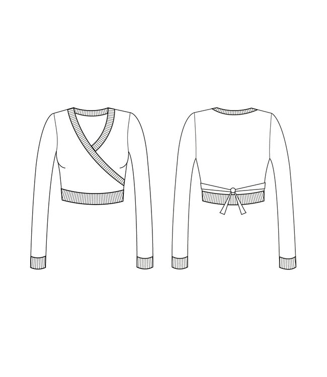 Bloch / Mirella Bloch Adult Cross Over Knit Cardigan (Z0910) (Discontinued)