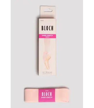 Bloch / Mirella Bloch Sheer Stretch Ribbon Pink (A0529)