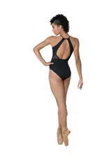 Danshuz Brigitte Halter Leo with Sheer Midriff (21105A)